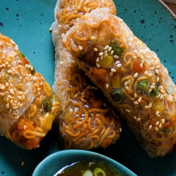 Air Fryer Rice Paper Noodle Rolls