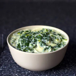Creamed Chard And Spring Onions