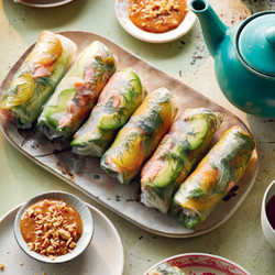 Salmon And Avocado Summer Rolls