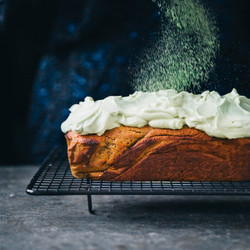 Butternut Pumpkin Bread With Matcha Cream Cheese