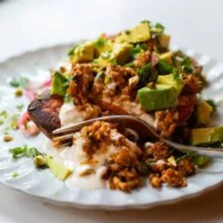 Roasted Sweet Potato Stacks With Chipotle Sauce