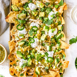 White Chicken Chili Nachos