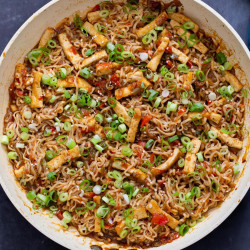 Manchurian Noodles (indo-chinese Ginger Garlic Chili Noodles)