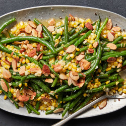 Green Bean And Corn Almondine