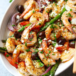 Sheet Pan Mediterranean Shrimp