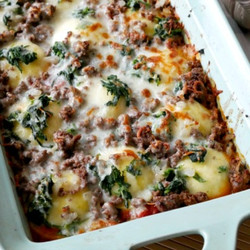 Cheese Ravioli Lasagna With Ground Beef