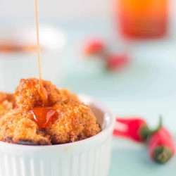 Cauliflower Bites In Honey Sriracha Sauce