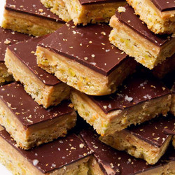 Pistachio Millionaire's Shortbread With Coriander Butterscotch Recipe