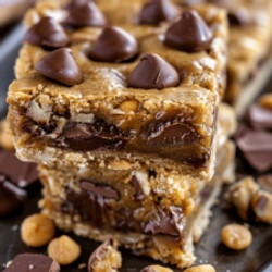 Peanut Butter Cup Gooey Cookie Bars