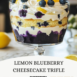 Lemon Blueberry Cheesecake Trifle