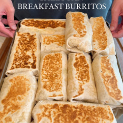 Sheet Pan Breakfast Burritos