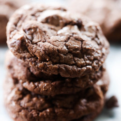 Soft And Chewy Double Chocolate Cookies - Chef In Training