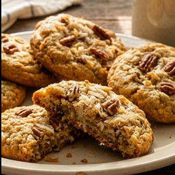 Chewy Coconut Pecan Cookies