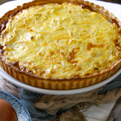 French Onion Tart - The Old Vintage Way