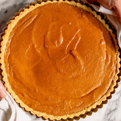 Pumpkin Tart With Honey-orange Whipped Cream