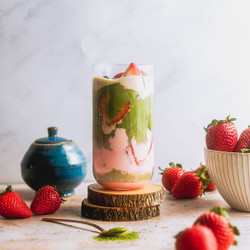 Strawberry Matcha Latte