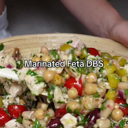 Marinated Feta Dense Bean Salad
