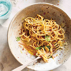 Spaghetti With Anchovy And Lemon