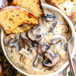 Vegan Cream Of Mushroom Soup