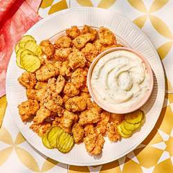 Flavorful Chicken Nuggets With Dill Pickle Brine