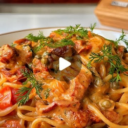 Creamy Sundried Tomato Pasta With Capers And Dill