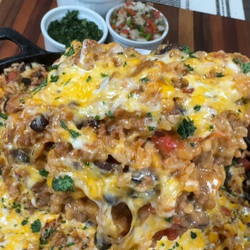 Cheesy Fiesta Taco Rice