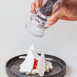 One-egg Meringue Shards With An Eton Mess Of Strawberry, Black Pepper And Basil