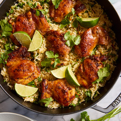 One Pan Cilantro Lime Chicken And Rice