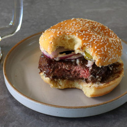 Triple Seared Whiskey Burger