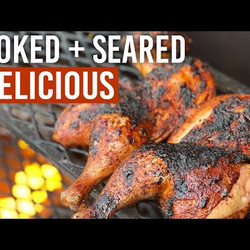 Smoked Spatchcock Chicken With Crispy Skin On Pellet Grill