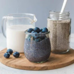 Blueberry Chia Seed Pudding (easy + 5 Ingredients)