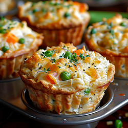 Mini Chicken Pot Pies Muffins