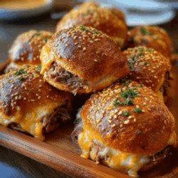 Smoked Brisket &amp; Beer Cheese Pretzel Bombs