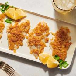 Baked Flounder With Parmesan Crumbs