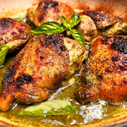 Crispy Baked Basil Chicken Recipe