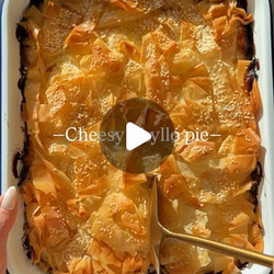 Cheesy Phyllo Ribbon Pie
