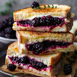 Balsamic Blackberry Bliss Grilled Cheese