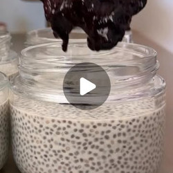Chia Pudding With Blueberry Compote