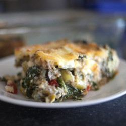 Healthy, High Protein Egg Bake (dairy-free Option)