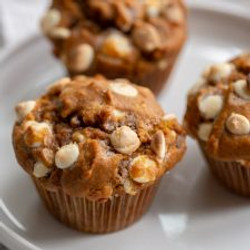 White Chocolate Chip Pumpkin Muffins