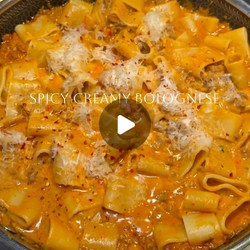 Spicy Creamy Bolognese