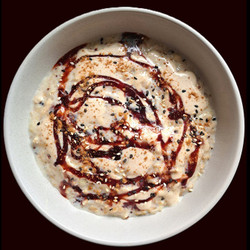 Banana Porridge With Tahini And Date Syrup