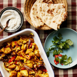 One-tin Roast Cauliflower And Paneer Curry
