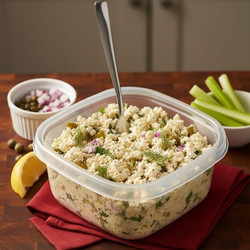 Cottage cheese tuna salad (high protein)