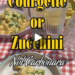 Courgette Pasta With Egg Yolk And Parmesan Sauce