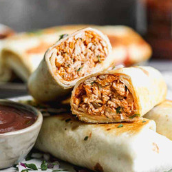 Crispy Bbq Chicken Wraps