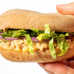 Chickpea Salad Bagel Sandwich