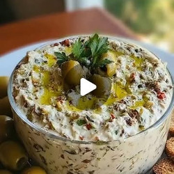 Mediterranean Olive &amp; Feta Dip