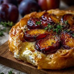 Melted Magic: Baked Brie with Roasted Plums &amp; Thyme