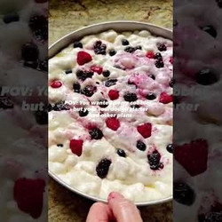 Mixed Berry Sourdough Focaccia